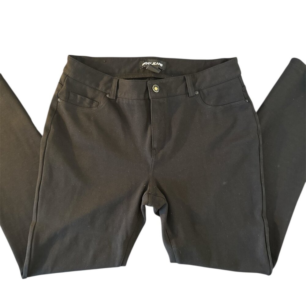 3/$15 🔥DKNY Black Ponte Skinny Leg Pants Leggings  - Medium